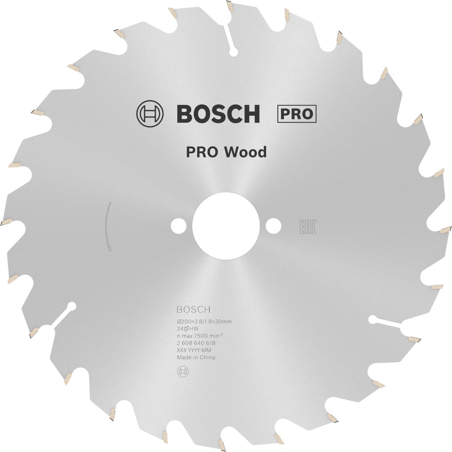 Bosch PRO Optiline Wood Cutting Saw Blade 200mm 24T 30mm