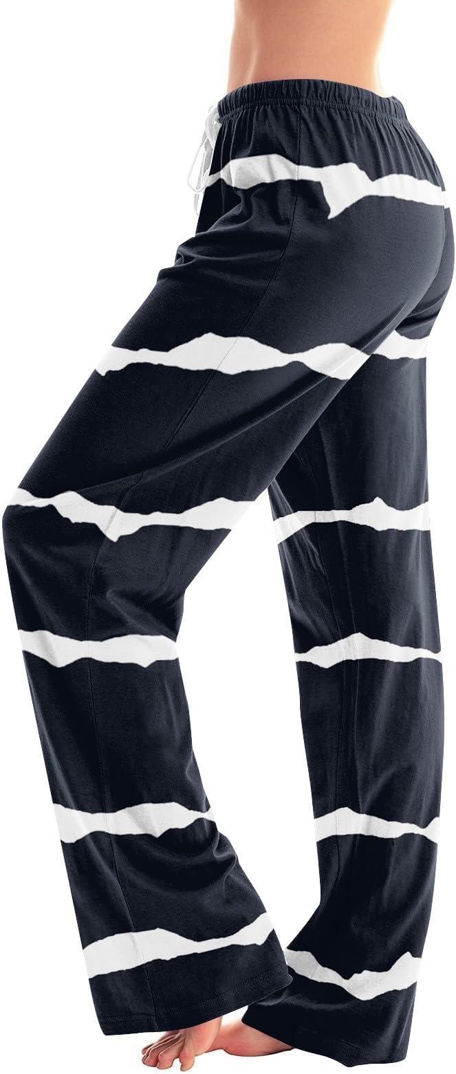 TWGONE Women's Pajamas Pants Plaid Stretch Casual Loose Comfy Pants Sleep Bottom Lounge Cute Pajama Sleepwear