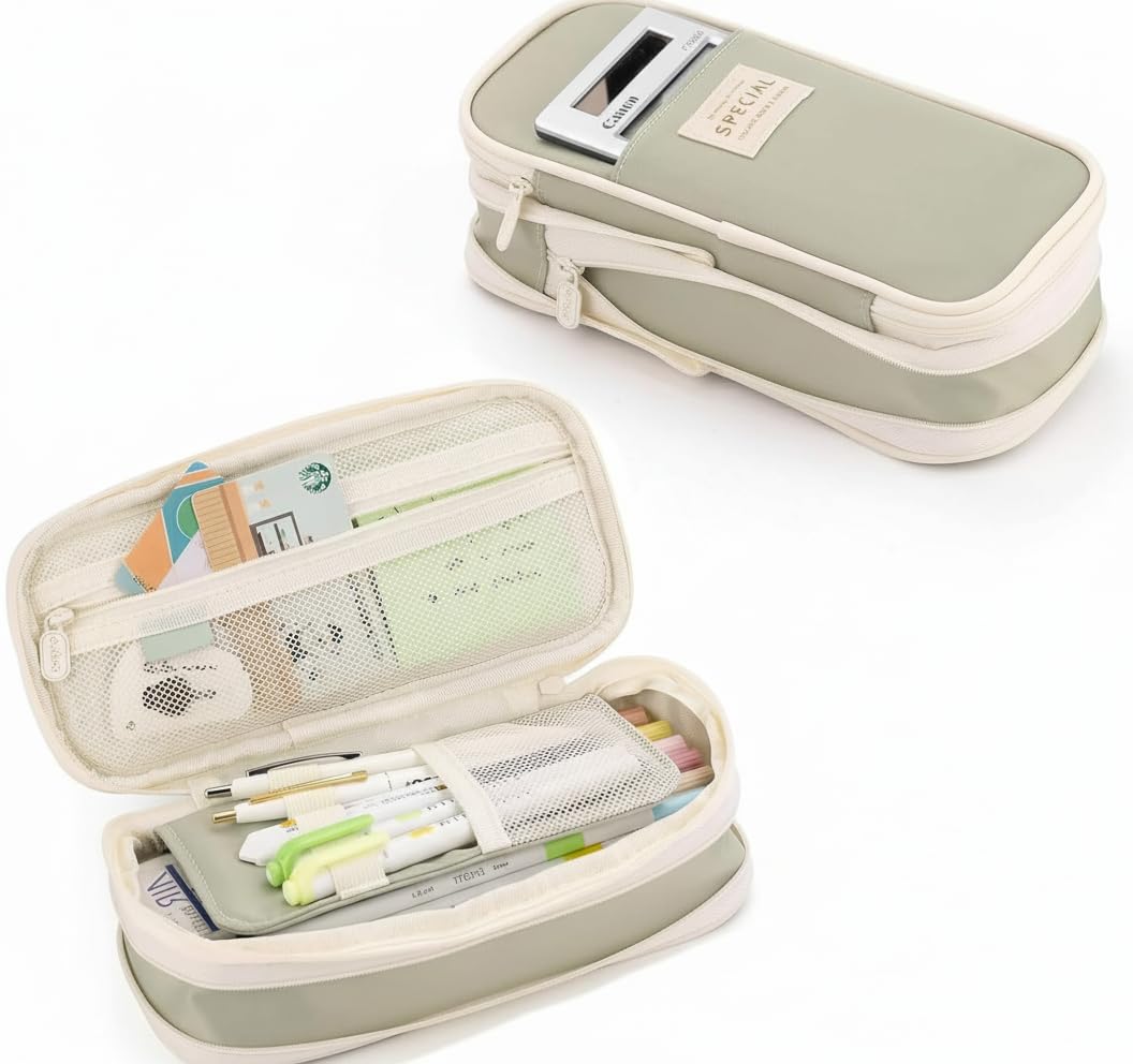 Big Capacity Pencil Case, Large Pencil Case for School Office College, Fashion Portable Storage Bag for Boys and Girls