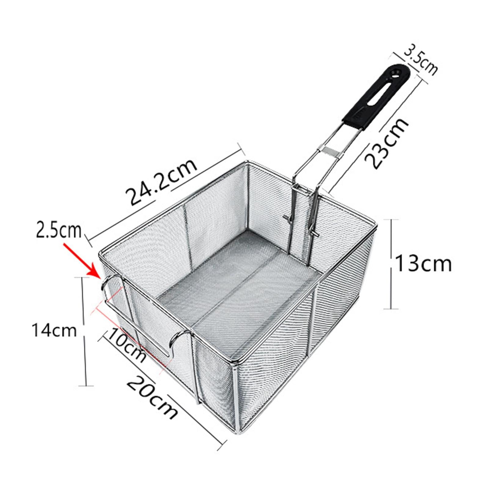 Cesta para Freír, Utensilio de Cocina, Cesta para Servir Barbacoa Y