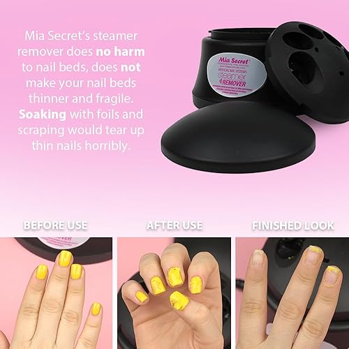 Miniatura 3 de Mia Secret Quitador de uñas artificial profesional de acrílico o gel para quitar el vapor de uñas