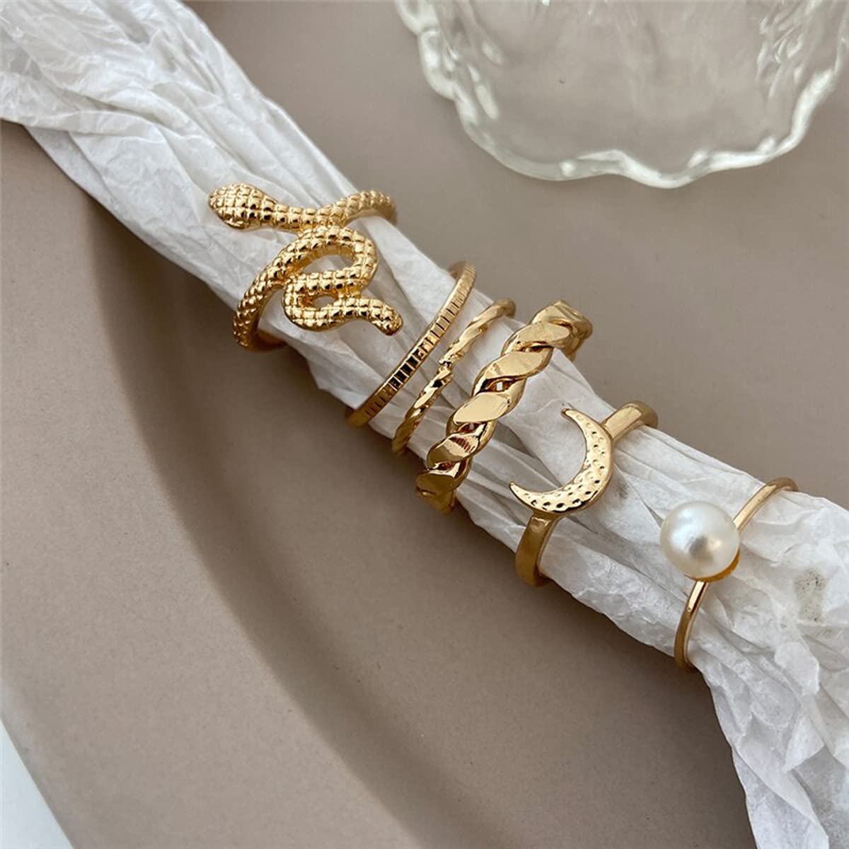 Stackable Rings Set - Style 9