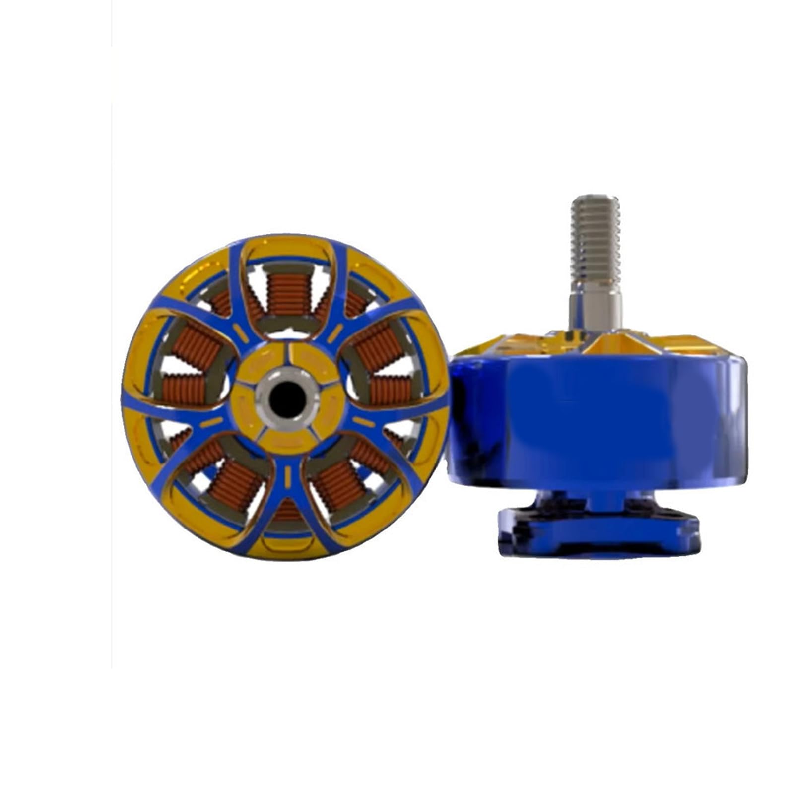 Motor FPV de aleación de aluminio para actualización de energía, componente compacto sin escobillas, uso de actualización de reparación de ensamblaje, pieza de repuesto para práctica de vuelo, pieza