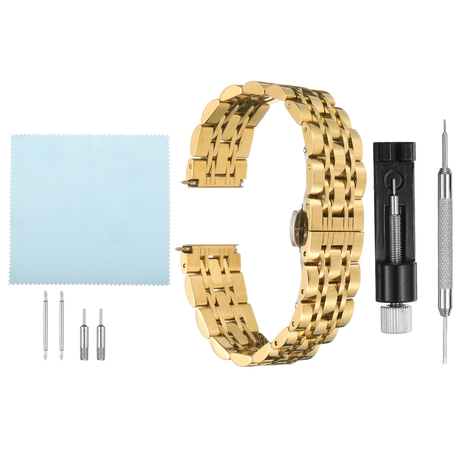 Bracelet de montre à libération rapide en acier inoxydable mixte - 8