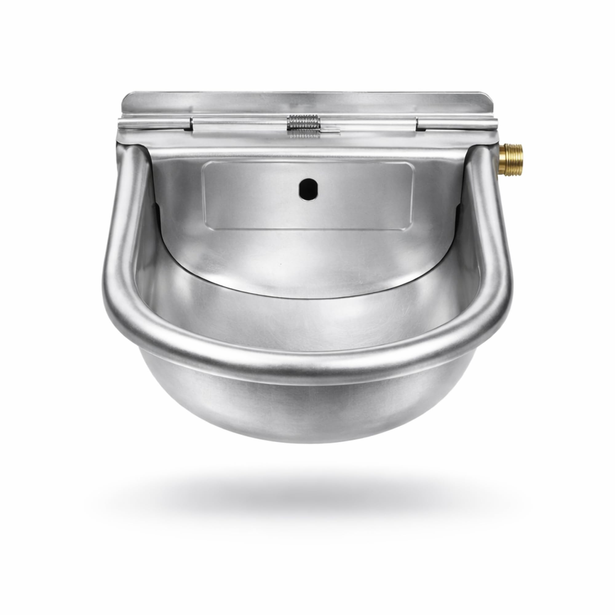 FN-Technik Bebedero flotante para caballos con juego de conexión para IBC Container INOX