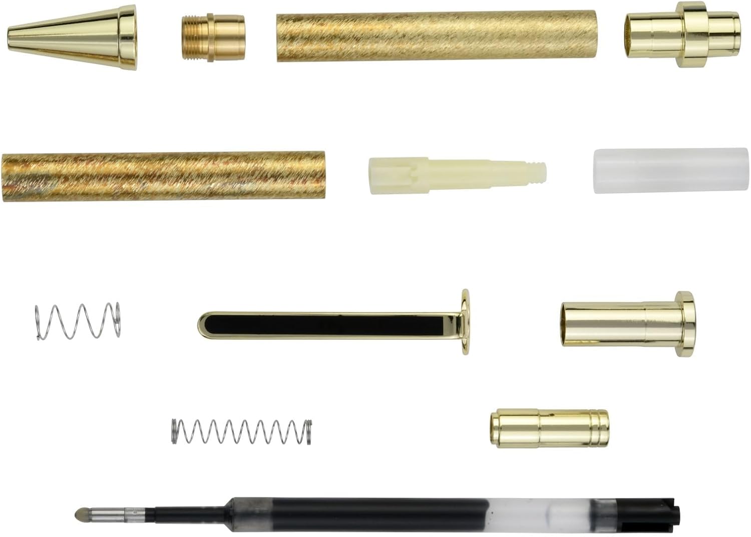 Penn State Industries PK-PENXX Slimline Pro Gel Writer Click Pen Kit Woodturning Project (5, Gold)