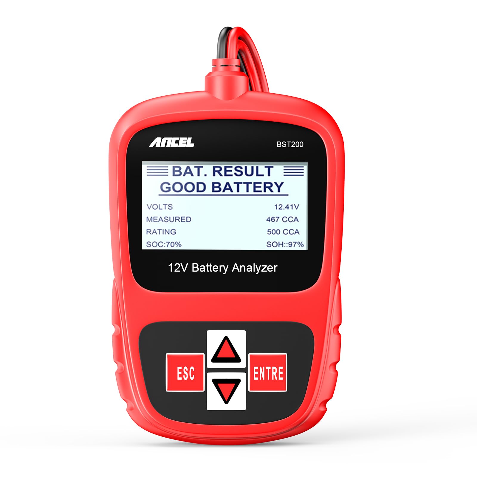 ANCEL BST200 Tester Carico Batteria Auto 12V 100-1100 CCA Strumento di Prova delle Cellule Difettose Automobilistico Analizzatore Digitale