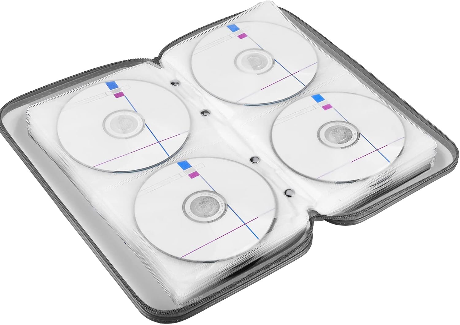 alpmosn Car CD Case Storage Organizer, 72 Capacity Plastic CD/DVD Protective Case, Portable CD/VCD/DVD Storage Case, Hard Plastic Protective Holder for CD Storage (Clear) image 5