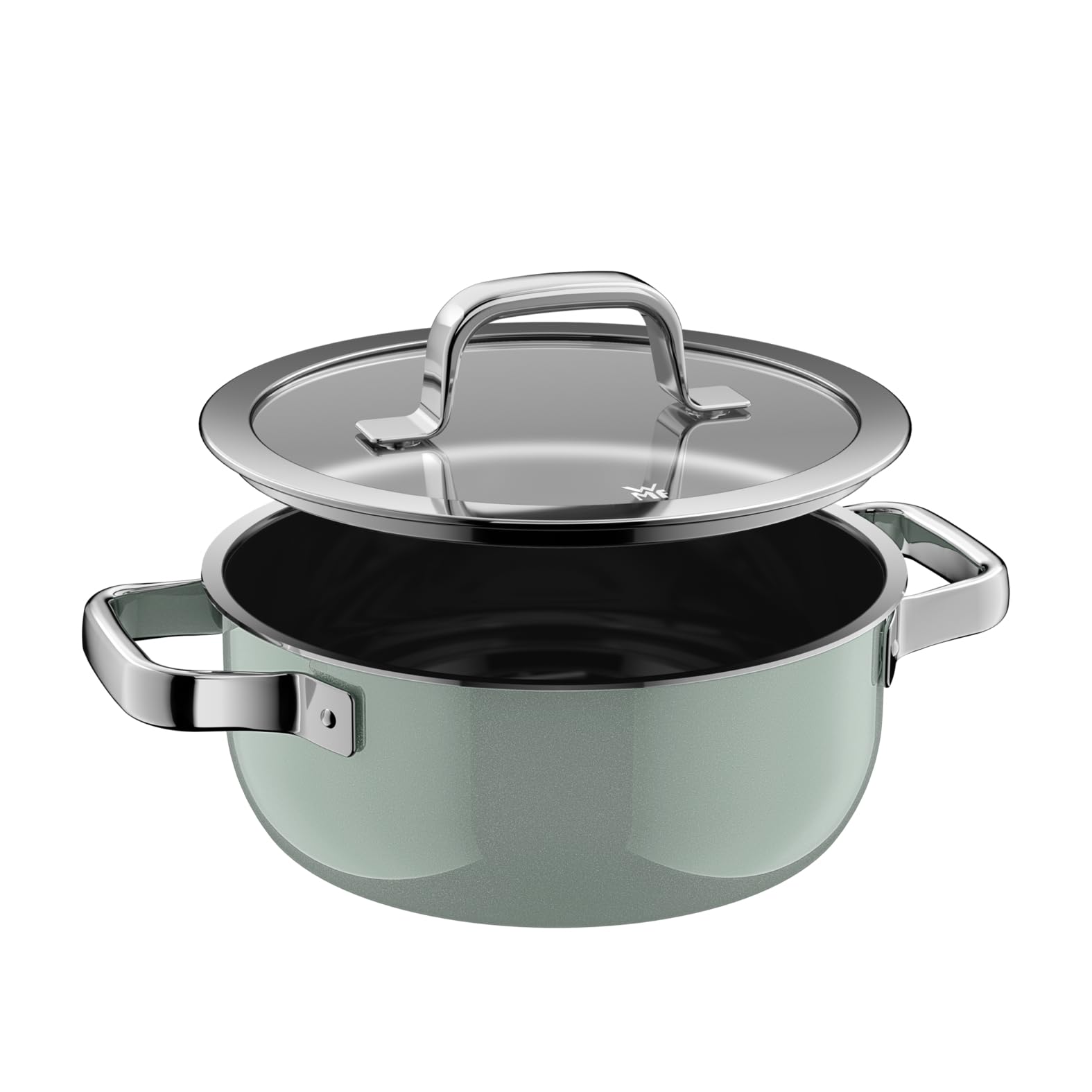 WMF Fusiontec Mineral Pro, garnek do smażenia z pokrywką, 20 cm, trwały, odporny na zarysowania materiał, garnek indukcyjny, nadaje się do wszystkich rodzajów kuchenek, wyprodukowano w Niemczech