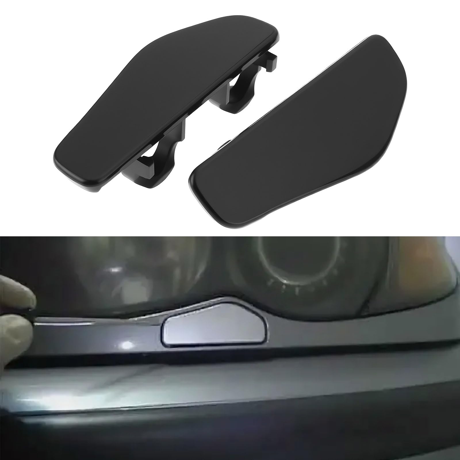 2 Tapas de Lavafaros Derecho E Izquierdo 61677066847+61677066848 Compatible con BMW Serie 3 E46 1997-2005
