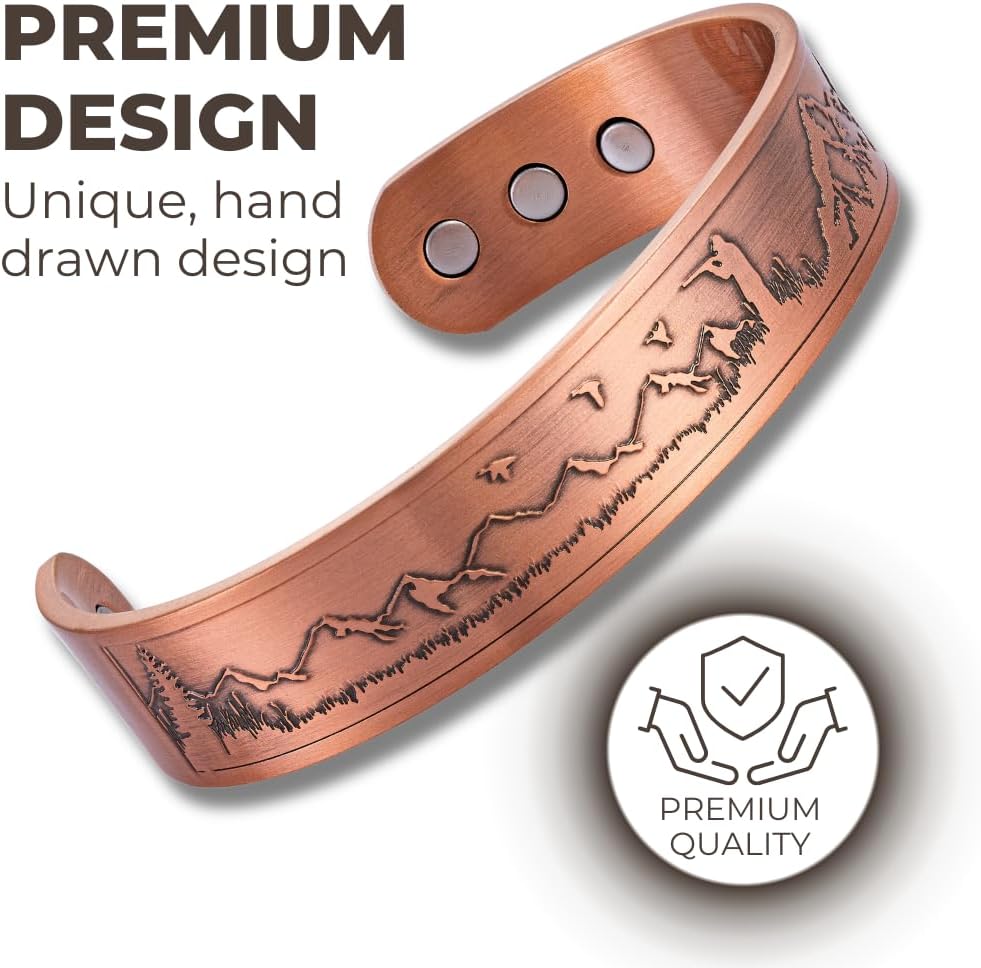 Willis Judd Mens Copper Bangle Hunter Bracelet