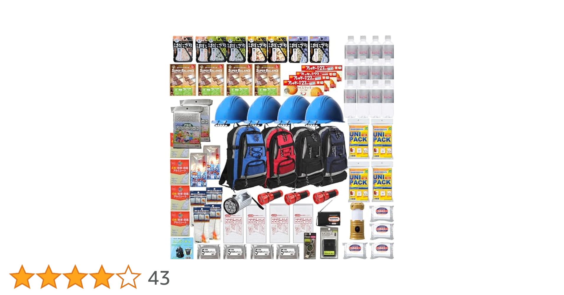⭐️新品未使用⭐️ 防災ヘルメット【4個セット】※外箱ワケあり(番号記載・日ヤケ等) Amazon.co.jp: ヘルメット付き 防災セット 4人用 RN女性にも