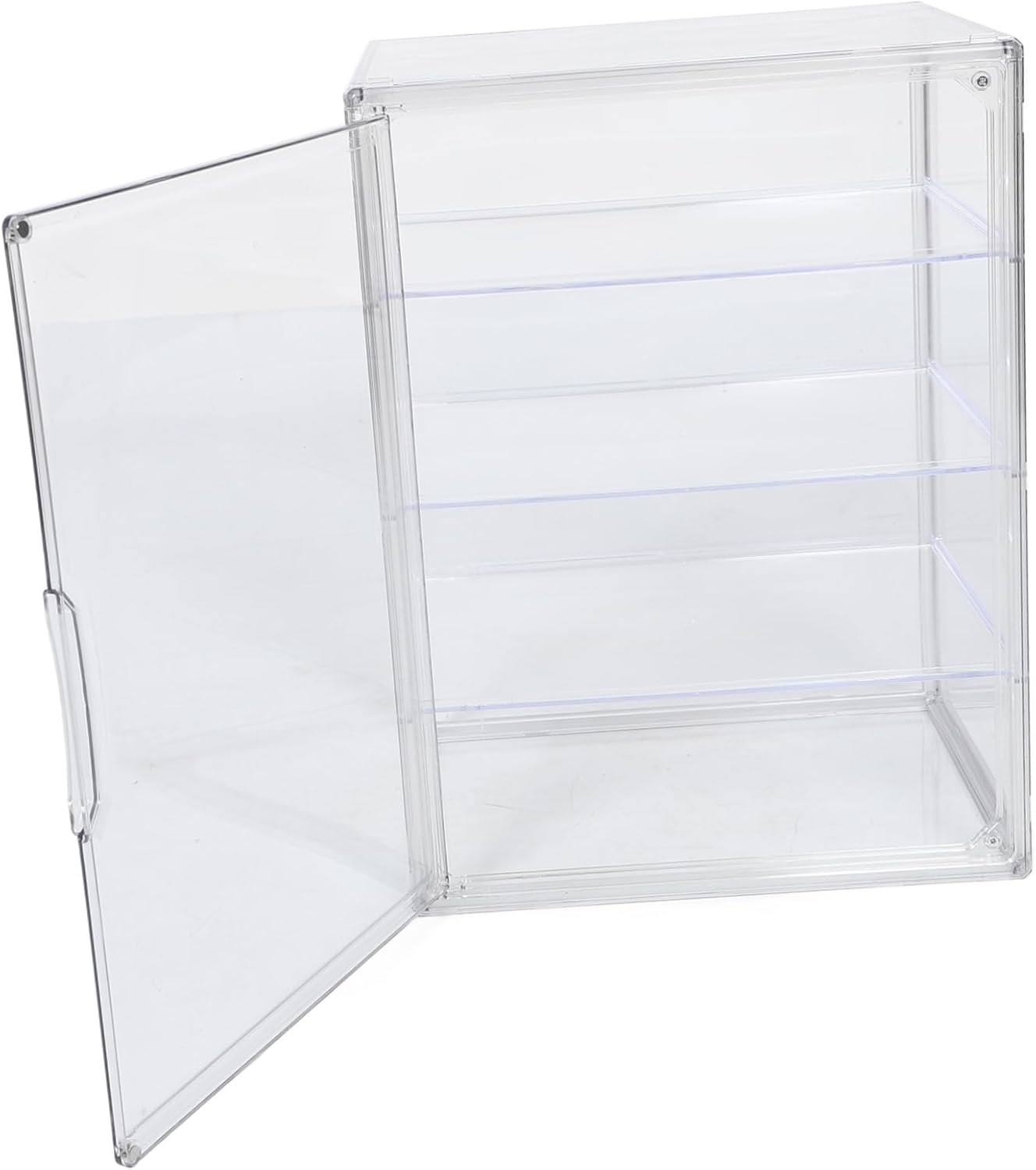 Healifty 4-Layer Adjustable Bread Display Case with Magnetic Door Kitchen Countertop Pastry Storage Box Airtight Bakery Case for Muffins and Rolls