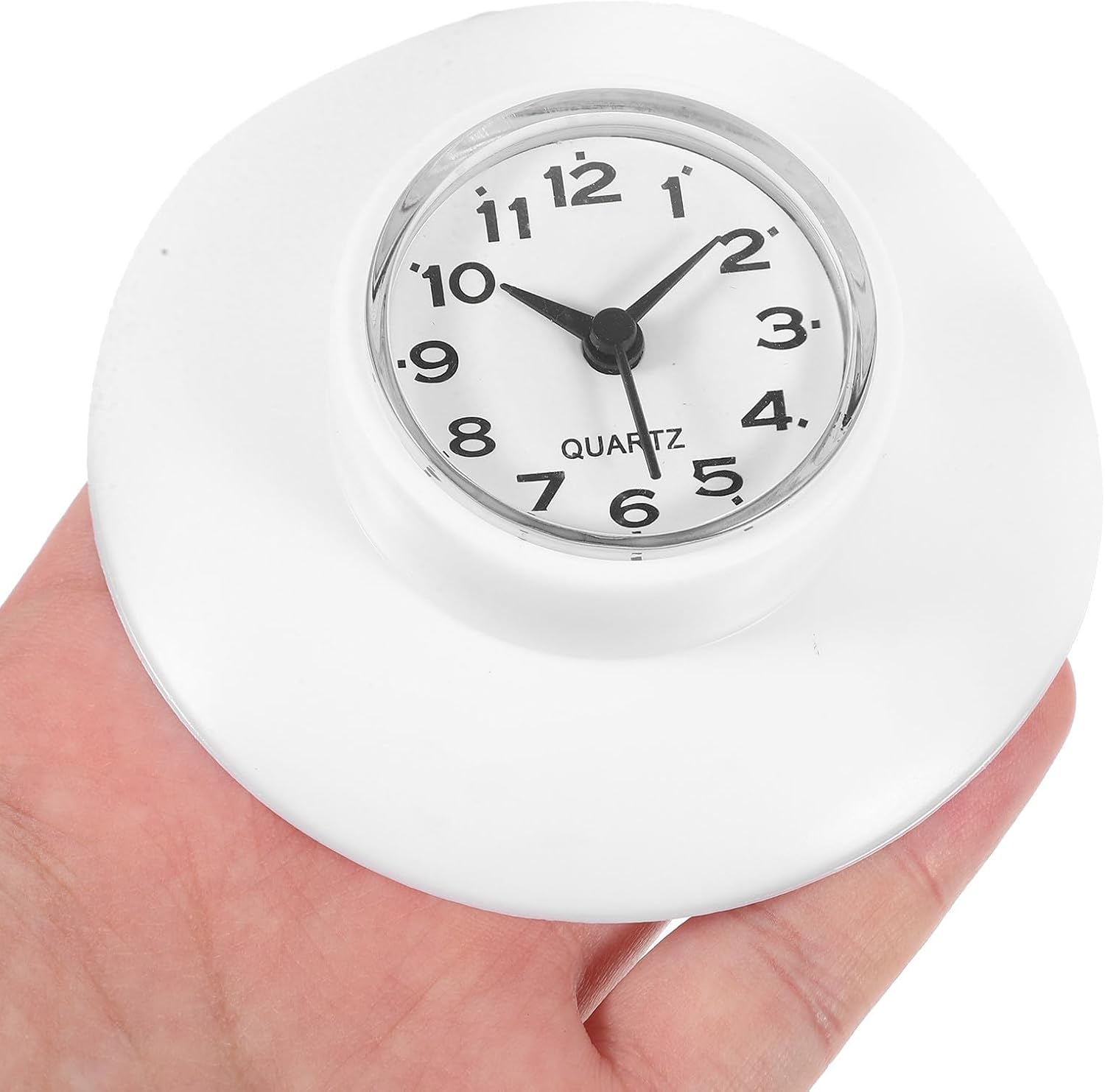 Luxshiny Waterproof Shower Clock with Suction Cup for Bathroom Wall Display