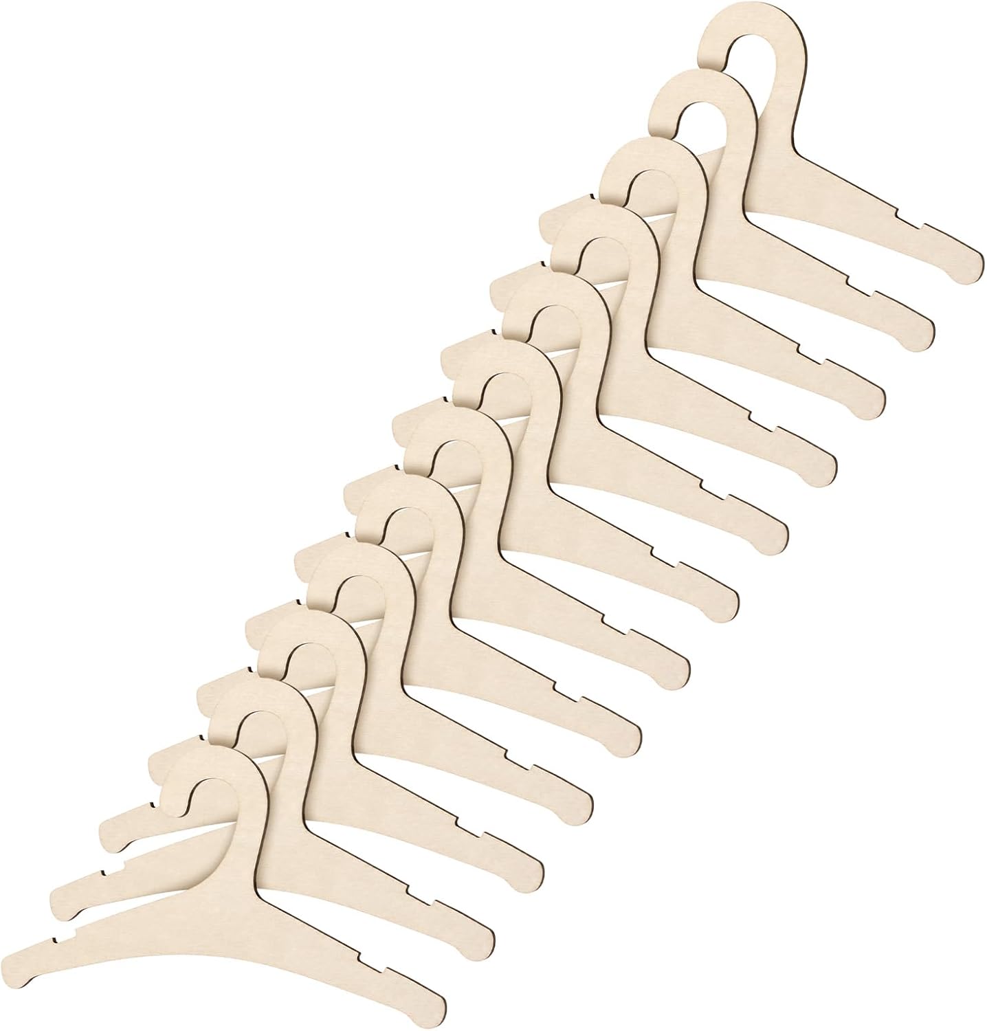 12Pack Wooden Baby Clothes Hangers, 9inch Baby Wooden Hangers for Coat