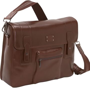 Dopp Mens Leather Messenger Bag, Brown, One Size