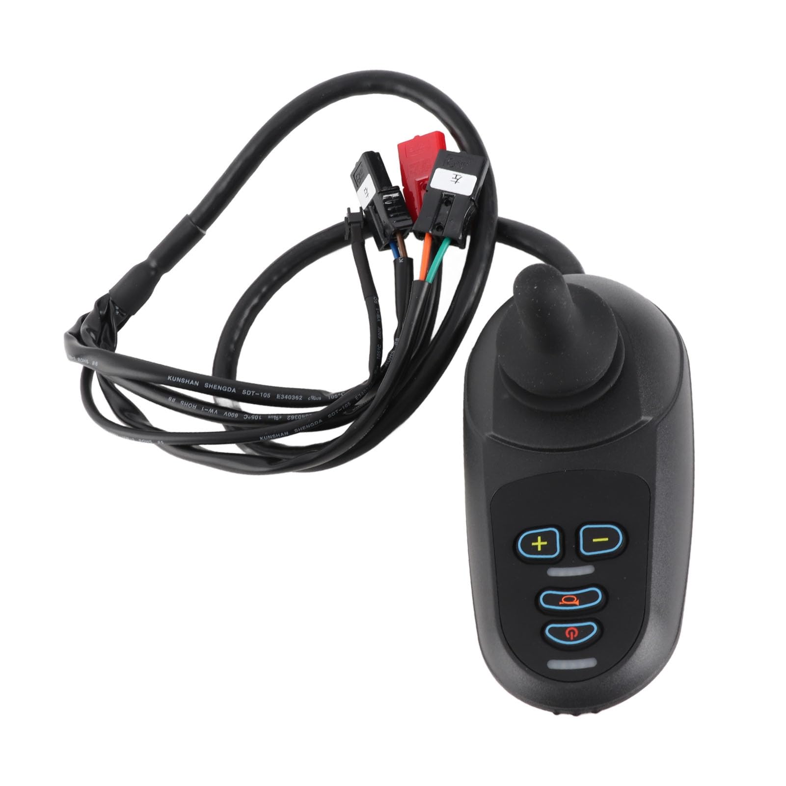 Aramox Controlador de Palanca de Mando para Silla de Ruedas Eléctrica Controlador de Silla de Ruedas de Aluminio DC24V 45A con Conector de Freno Protección de Disipación de Calor para Usuarios de