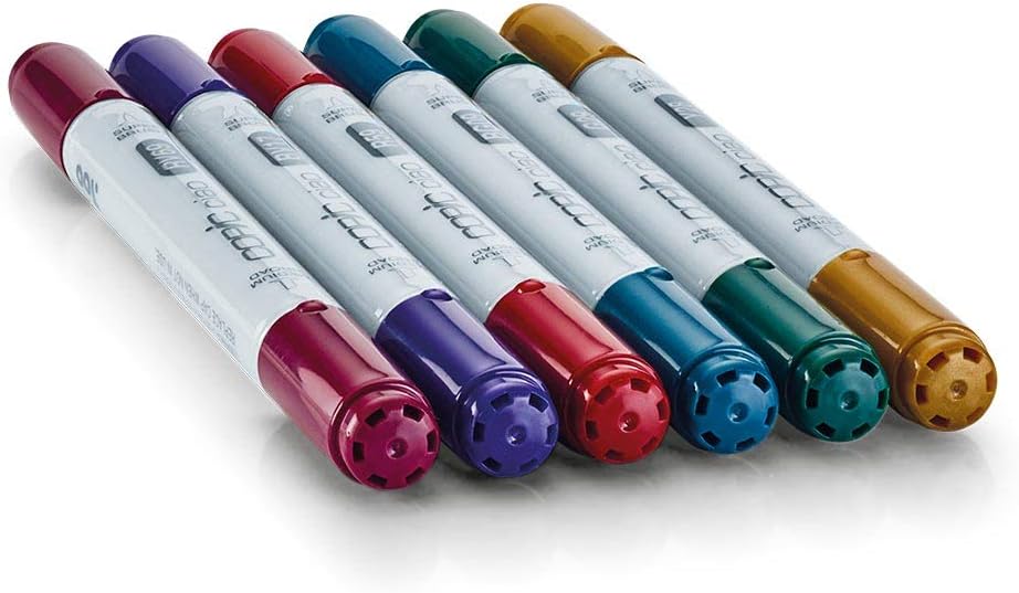 Copic Marker I6-Jewel Ciao Markers, Jewel Tones, 6-Pack