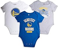 Vista 6 de Ultra Game Conjunto de cuerpo para bebé de la NBA oficial para jóvenes, súper suave, de algodón, paquete de 3 Creeper