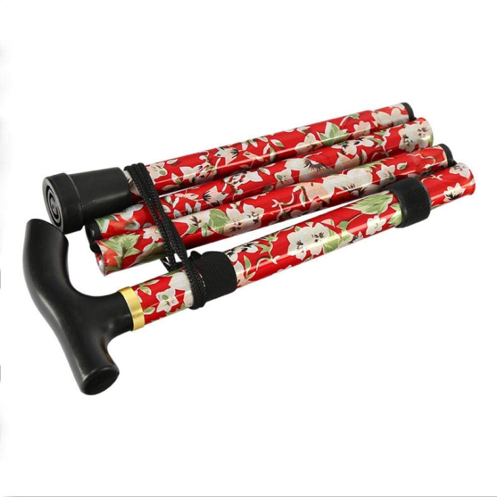Bastón de Senderismo de aleación de Aluminio, bastón Plegable Ligero portátil para Hombres y Mujeres, bastón para Caminar al Aire Libre, muletas Times