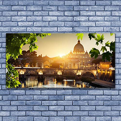 Tableau en Verre Trempé 140x70 cm Tulup - Déco Murale Design Haute Qualité