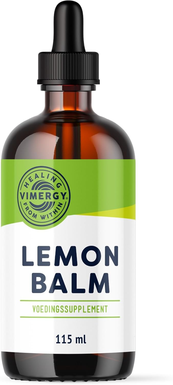 Vimergy Lemon Balm, 115 Dosages – Lemon Balm Extract – Glycerin-Based Liquid Lemon Balm Supplement – Without Sugar or Binders – Non-GMO and Gluten Free, 115 ml