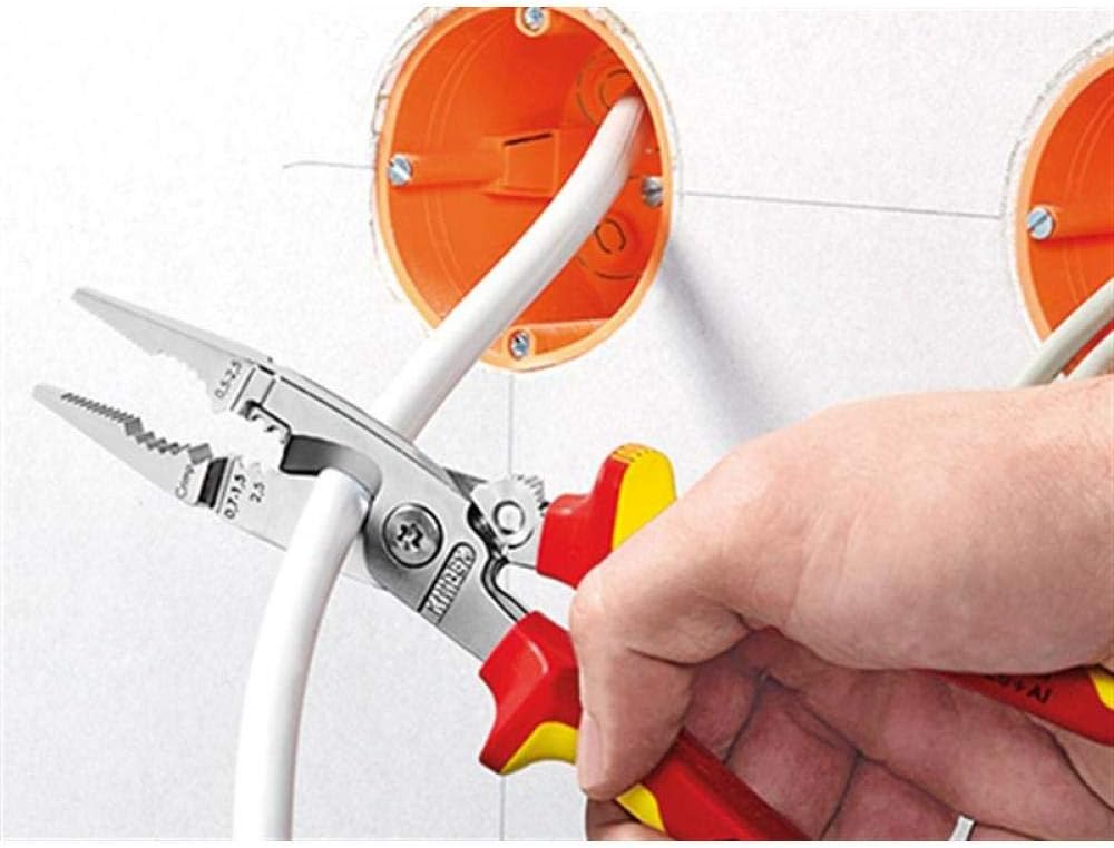 Knipex 13 96 200 SB Pliers for Electrical Installation VDE-tested with opening spring in blister packaging