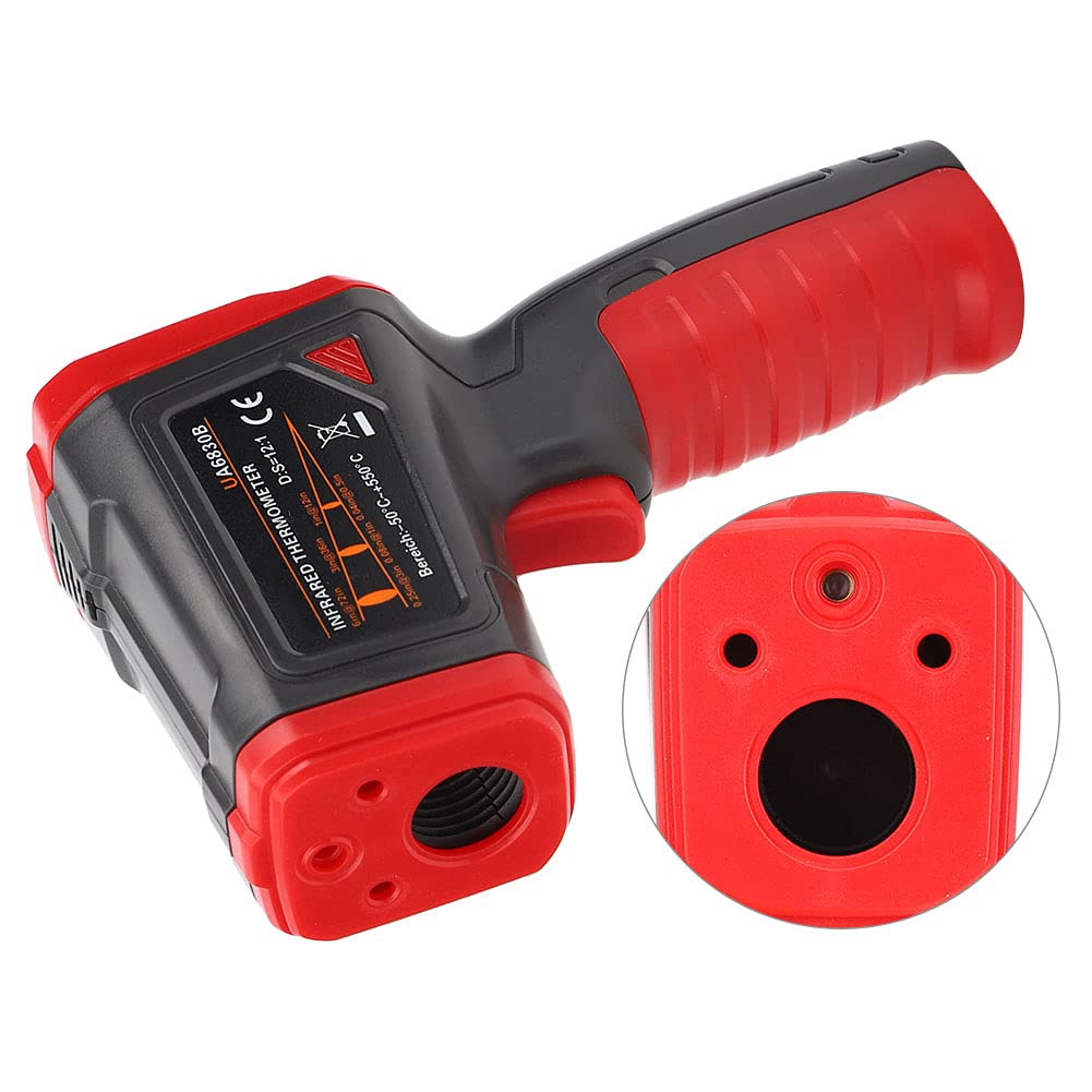 Termometro a infrarossi Industriale Portatile Palmare Tester elettronico della temperatura senza contatto - Schermo LCD digitale a colori con puntamento multipunto per la