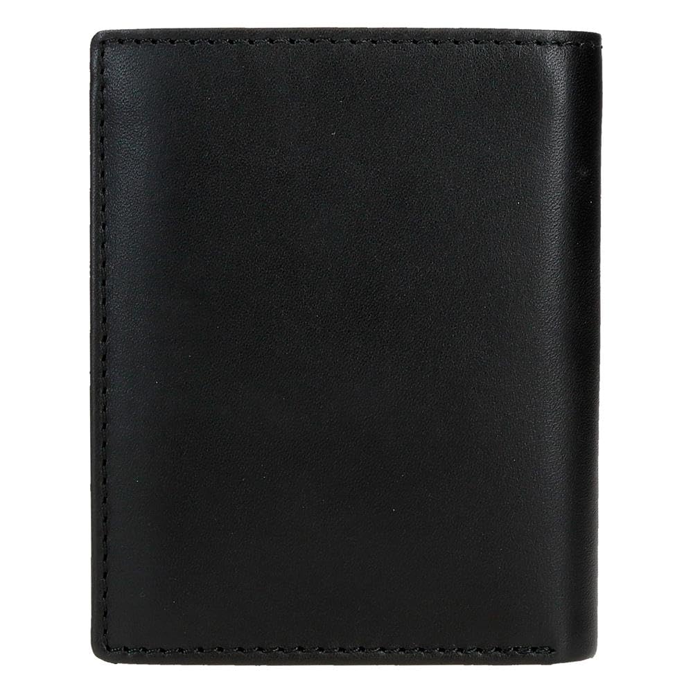 Pepe Jeans Luton Cartera Vertical Negro 8,5x10,5x1 cms Piel by Joumma Bags
