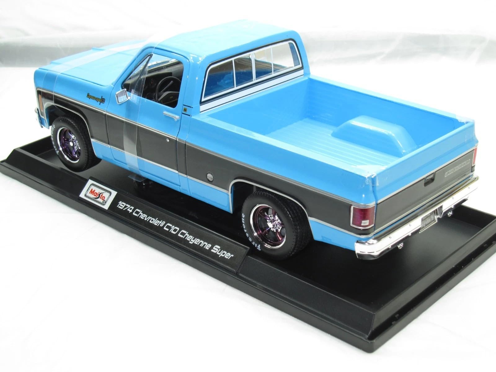 MAISTO 1974 Chevrolet C10 Cheyenne Super Special Edition, mavi