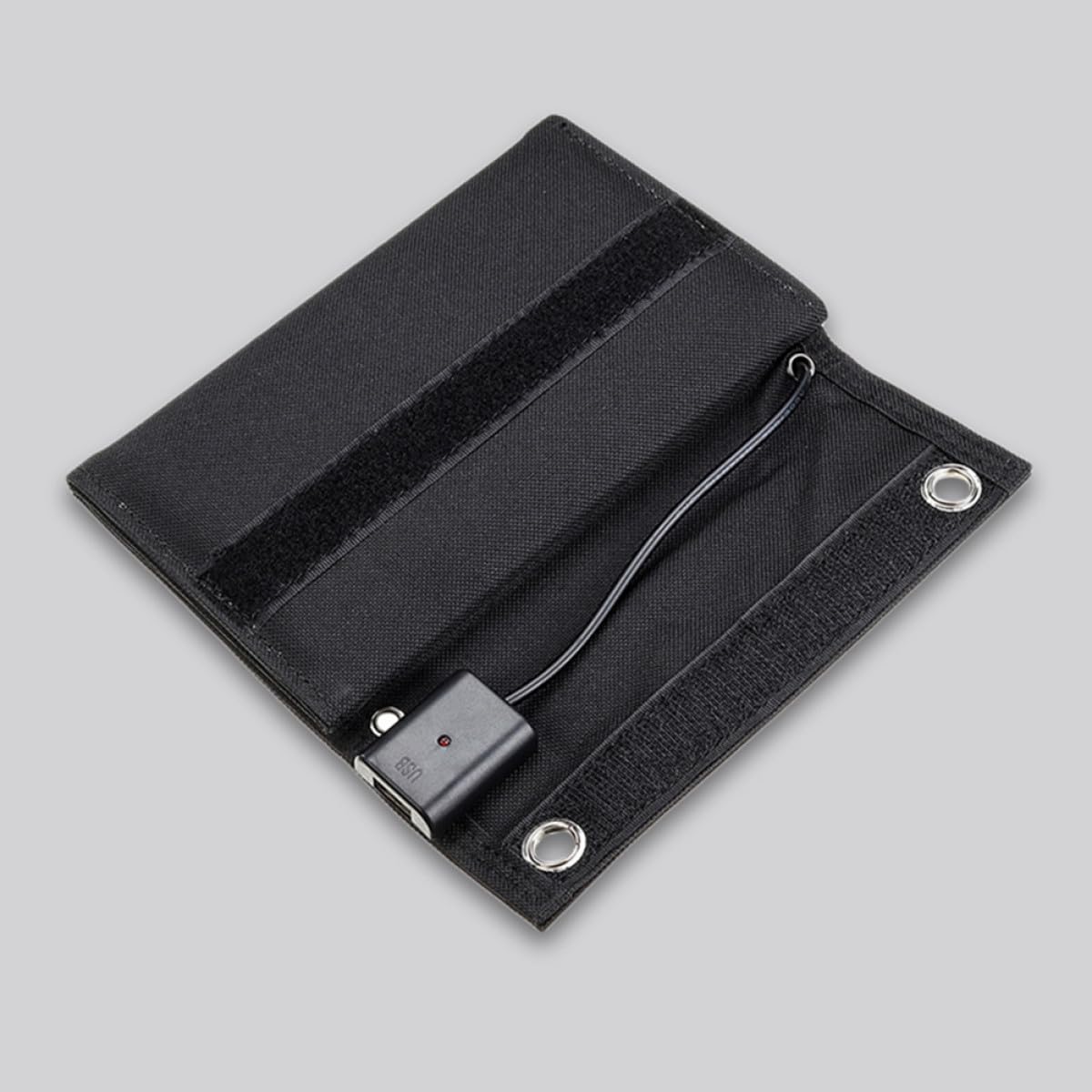 Levemolo Cargador Solar Plegable de 15w y 6v Panel Monocristalino Portátil para Camping y Emergencia Material Abs y Cobre