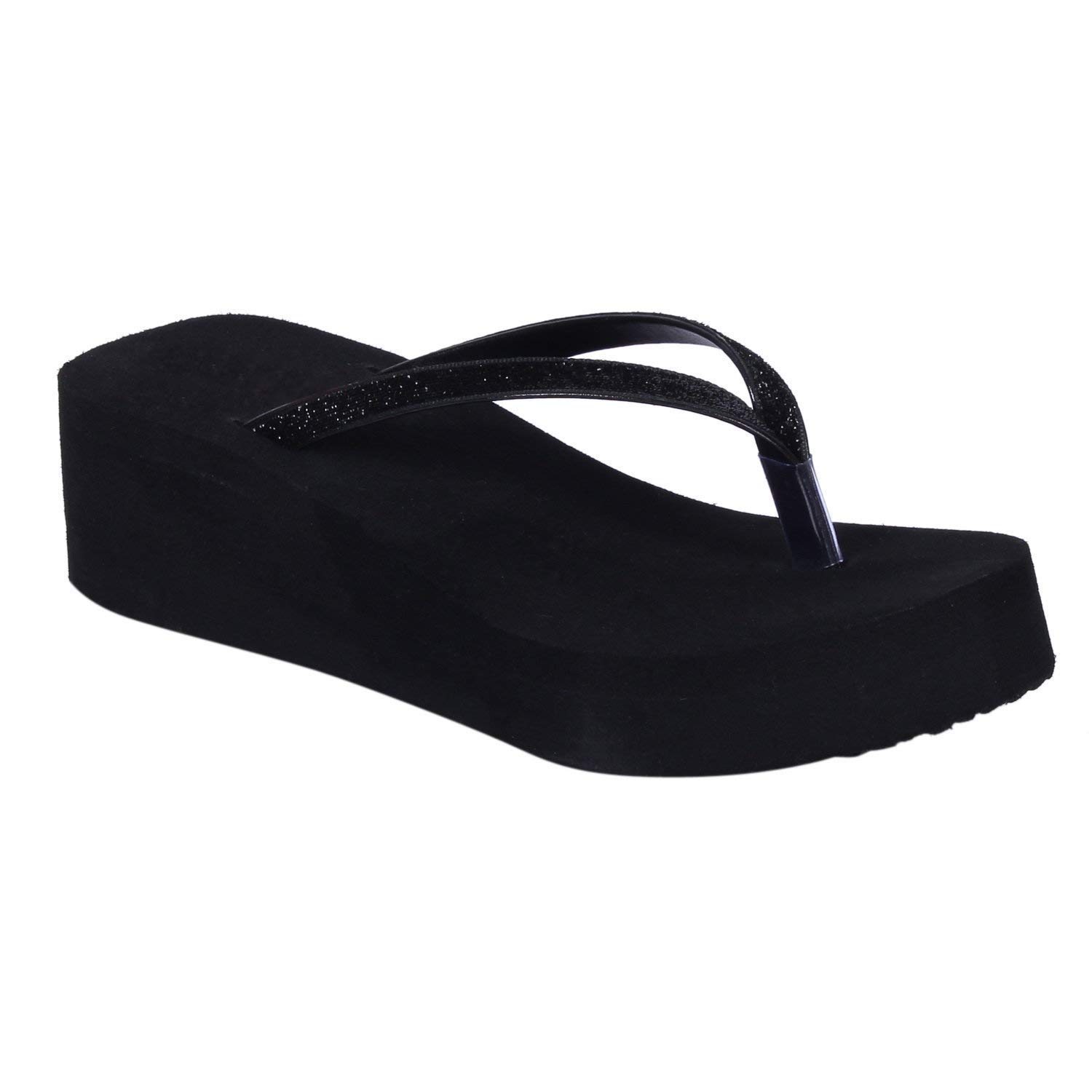 REMSON INDIA Womens Black Synthetic Wedges-6 UK (B07STNZP16) Amazon Price History, Amazon Price Tracker