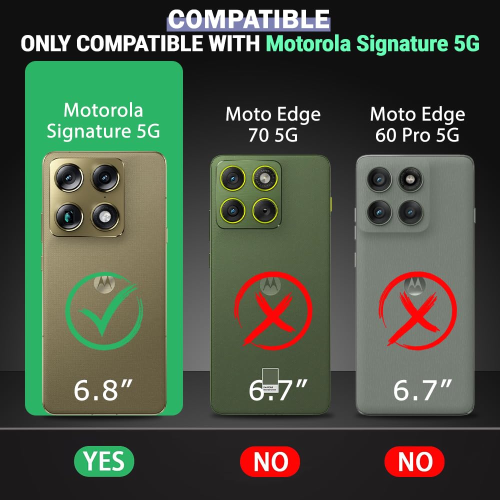 TheGiftKart Hybrid Shockproof Back Cover Case for Motorola Moto Signature 5G | Camera Protection Module | Hard Back Case Cover for Moto Signature (PC & TPU, Translucent Smoke Matte Back, Black Sides) — Amazon image 2