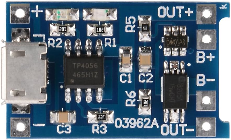 XCSOURCE 5 pcs 1A 5V Micro USB TP4056 Lithium Battery Power Charger Board Module TE420
