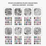 Pueen Nail Art Stamp Collection - Special Edition Encore 01-04 NEW Invention Set of 4 Double Sided A