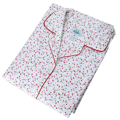 Global Comfy Pajamas For Women 2-Piece Warm And Cozy Flannel Pj Set Of Sleepwear Button Front Top Pants #TOP3