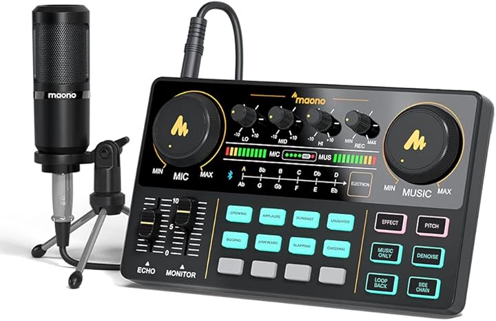 Interfaccia audio con mixer dj e scheda audio maonocaster lite portable all AU-AM200-S1