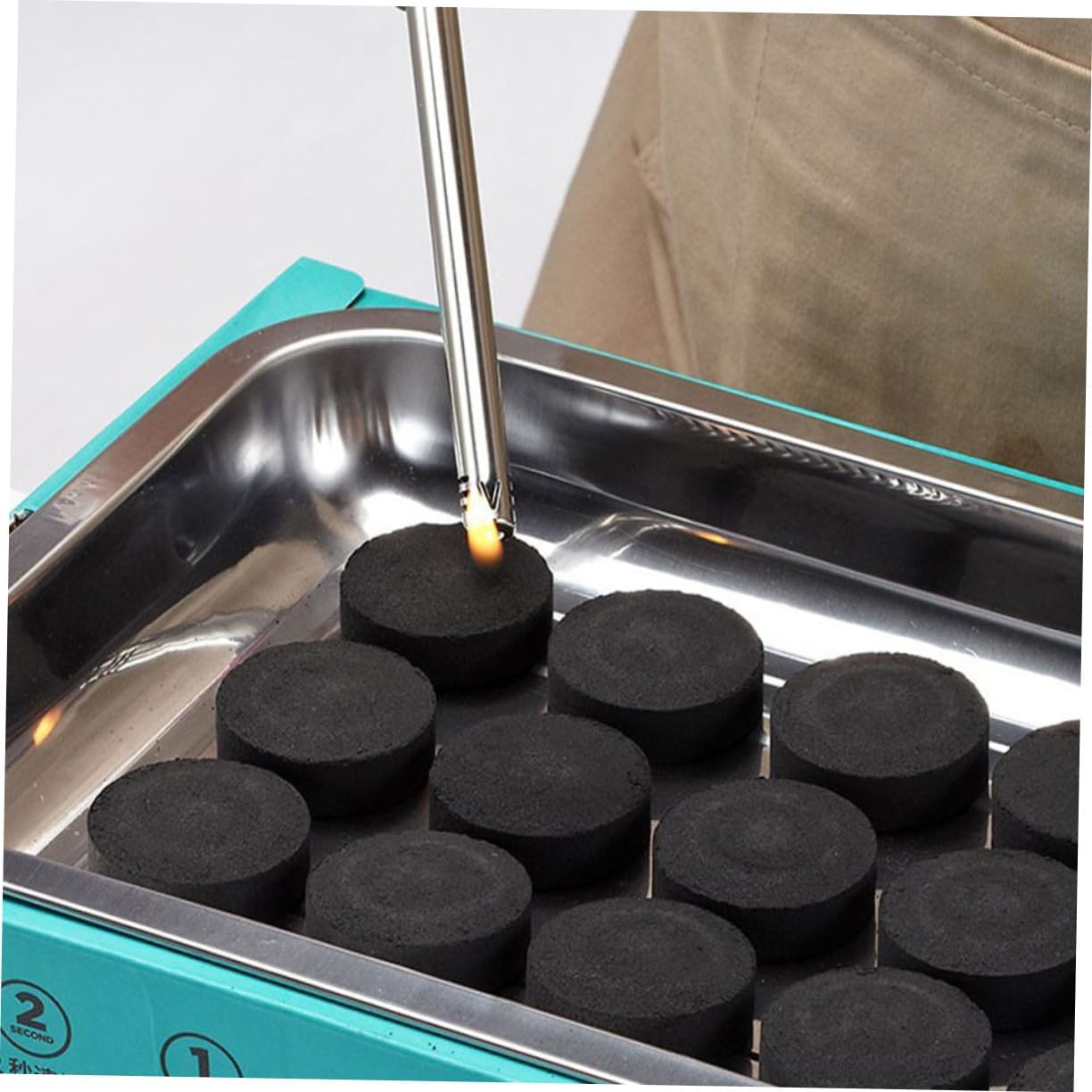 70pcs Camping Grill Charcoal Briquettes Easy Ignition Tablets Fire Starter for Outdoor Cooking