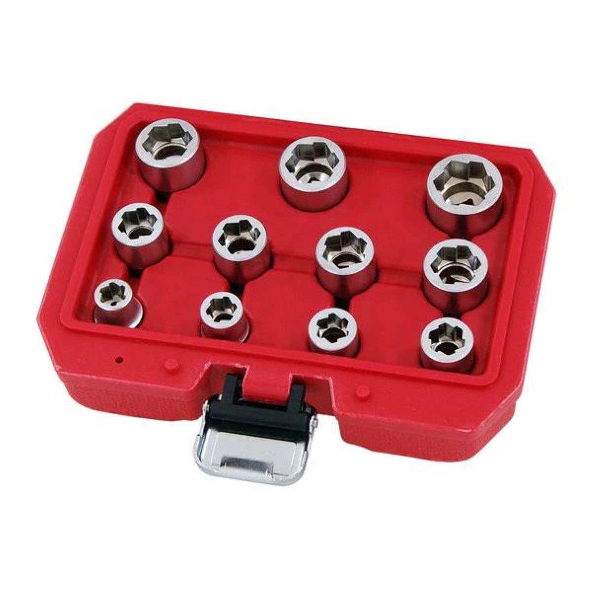 Neilsen Ct1891 11Pc Bolt Extractor Set | 3/8" Drive | Sizes 8-19Mm | Ideal For Damaged Or Rounded Nuts And Bolts