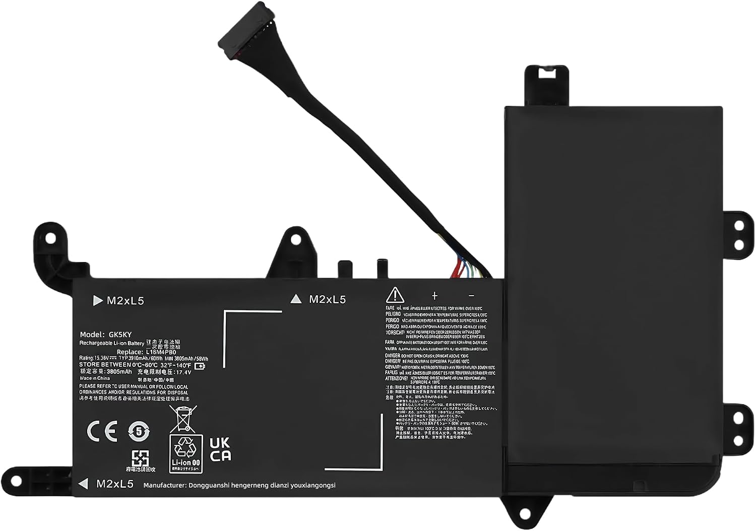 60Wh L16M4PB0 Laptop Battery for Lenovo for Legion Y720-15IKB Series 80VR I7-7700HQ i5-7300HQ 80VR002XGE 80VR0030FR 80VR00JXGE 80VR00K2GE 80VR00K3GE 5B10M33723 5B10M33724 Notebook High performance