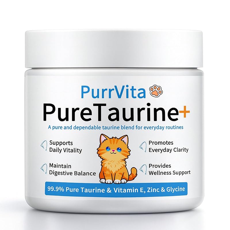 Suplemento de Taurina em Pó para Gatos ANEFOSE com Vitamina E e Glicina de Zinco 200 g