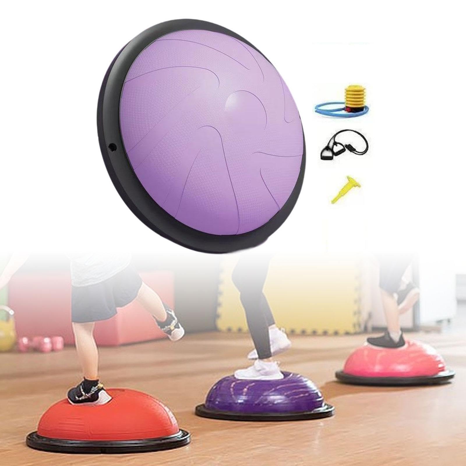 Cojín de Pilates, Media Pelota de Ejercicios, Equipo de Fitness para Culturismo