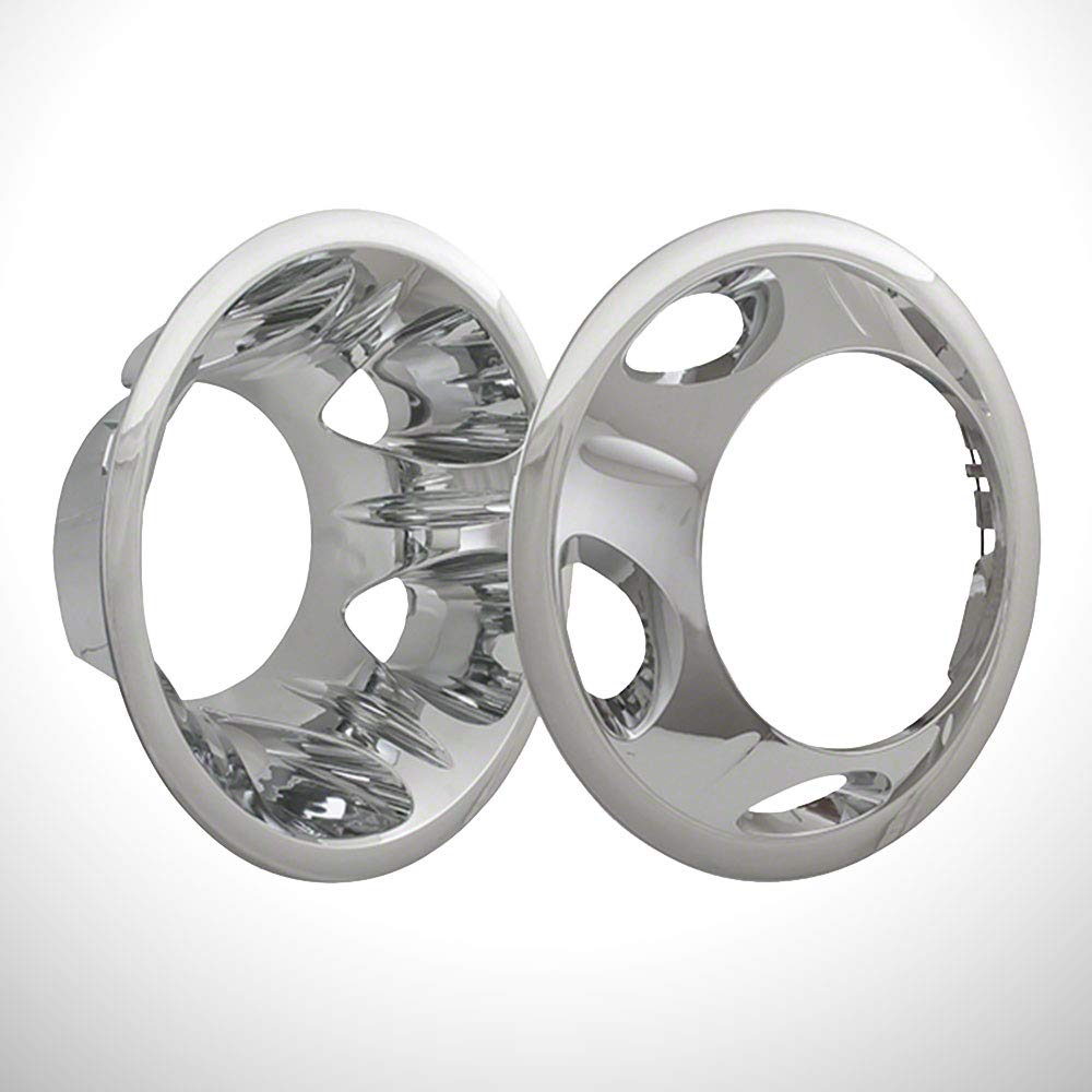 Elite Auto Chrome Matte 17' Wheel Simulators fit for Silverado 3500 HD LT/WT 2011-2021