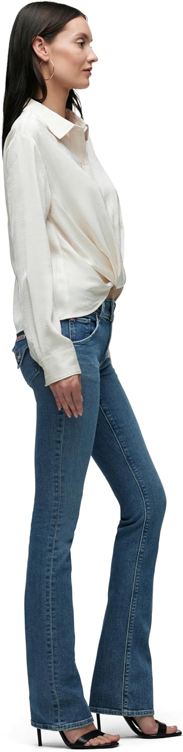 HUDSON Women's Beth Baby Bootcut Jean with Back Flap Pockets - Image 7