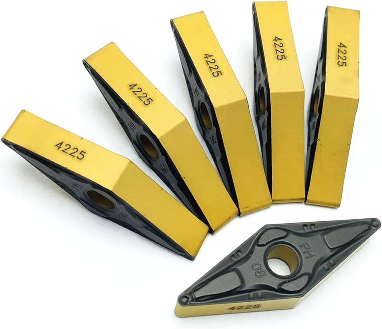 Carbide Tool VNMG160408 PM 4225 Metal Carbide Insert CNC Turning Insert External Turning Tool VNMG160408 PM4225 (Color : VNMG160408 PM 4225, Shank Diameter : 10PCS(1box))