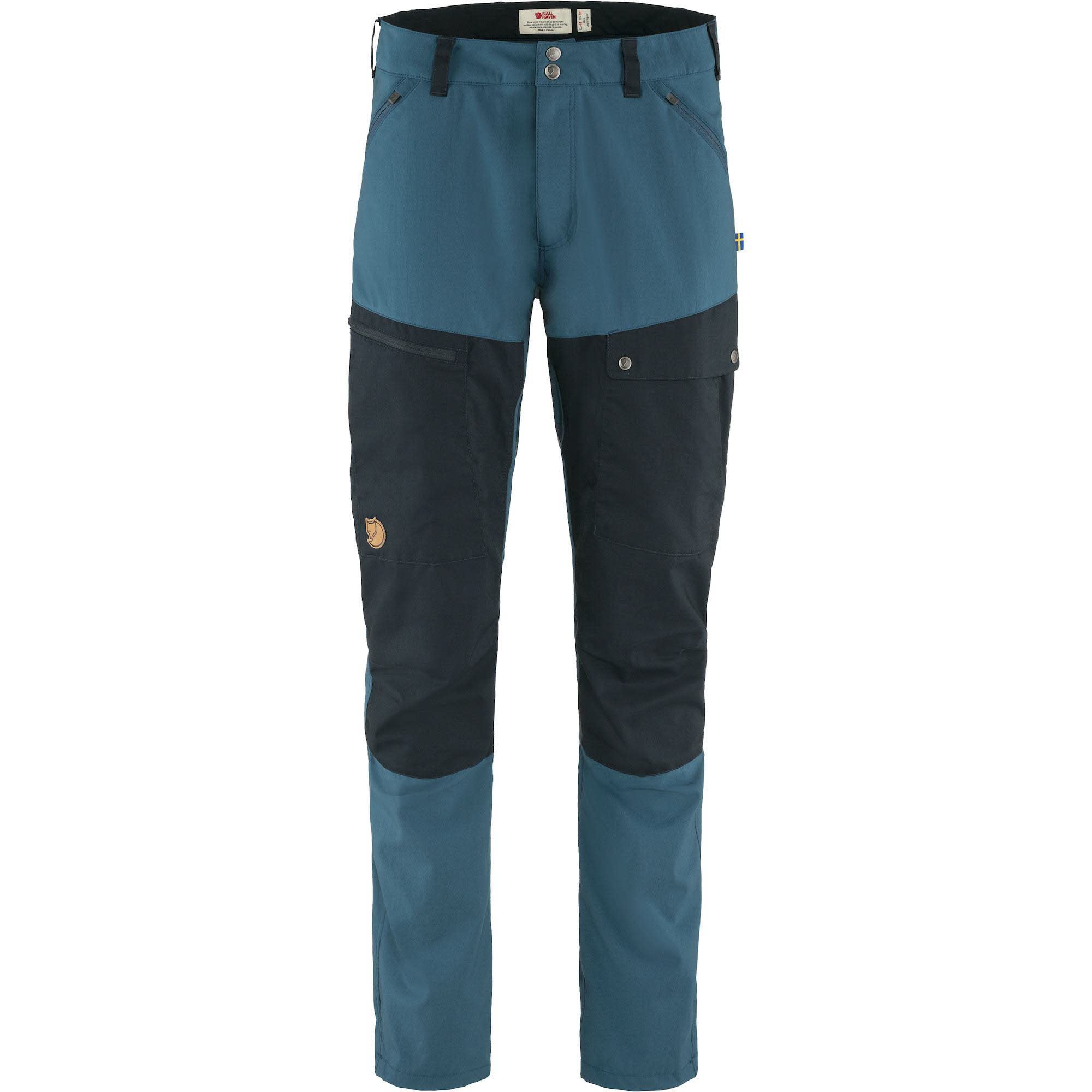 Fjallraven 81152R-534-555 Abisko Midsummer TRS M Reg Pants Men's Indigo Blue-Dark Navy Size 52