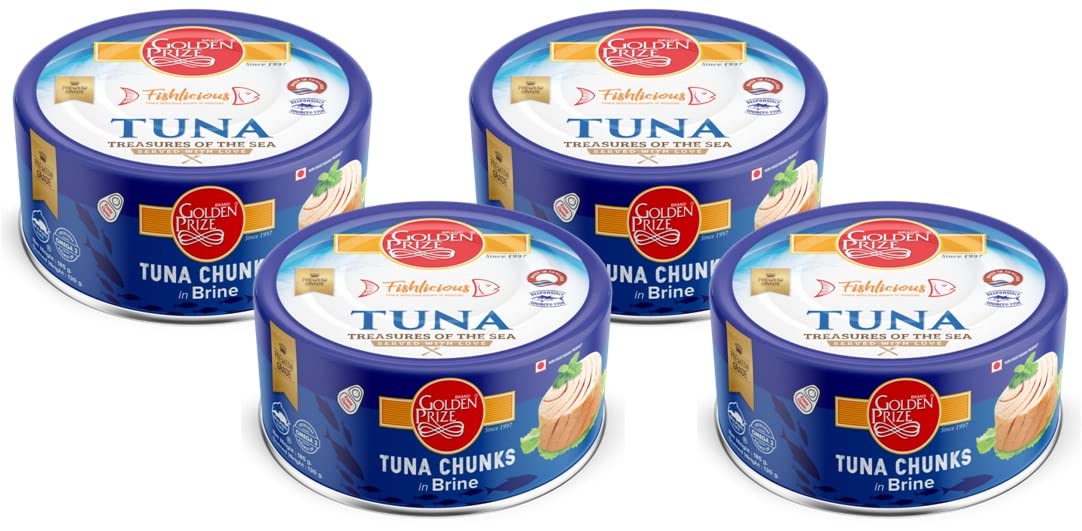 Golden Prize Tuna Chunks in Brine, 185g(Pack of 4) (B09CM92QBD) Amazon Price History, Amazon Price Tracker