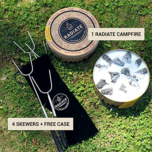 Radiate Portable Campfire & Marshmallow Roasting Sticks Bundle thumb #1