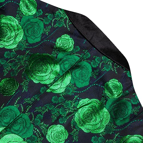 Barry. Wang Men's Sport Coats & Blazers Flower Suit Jacket 1 Button Paisley Tuxedo Mardi Gras Carnival Parade Gift3