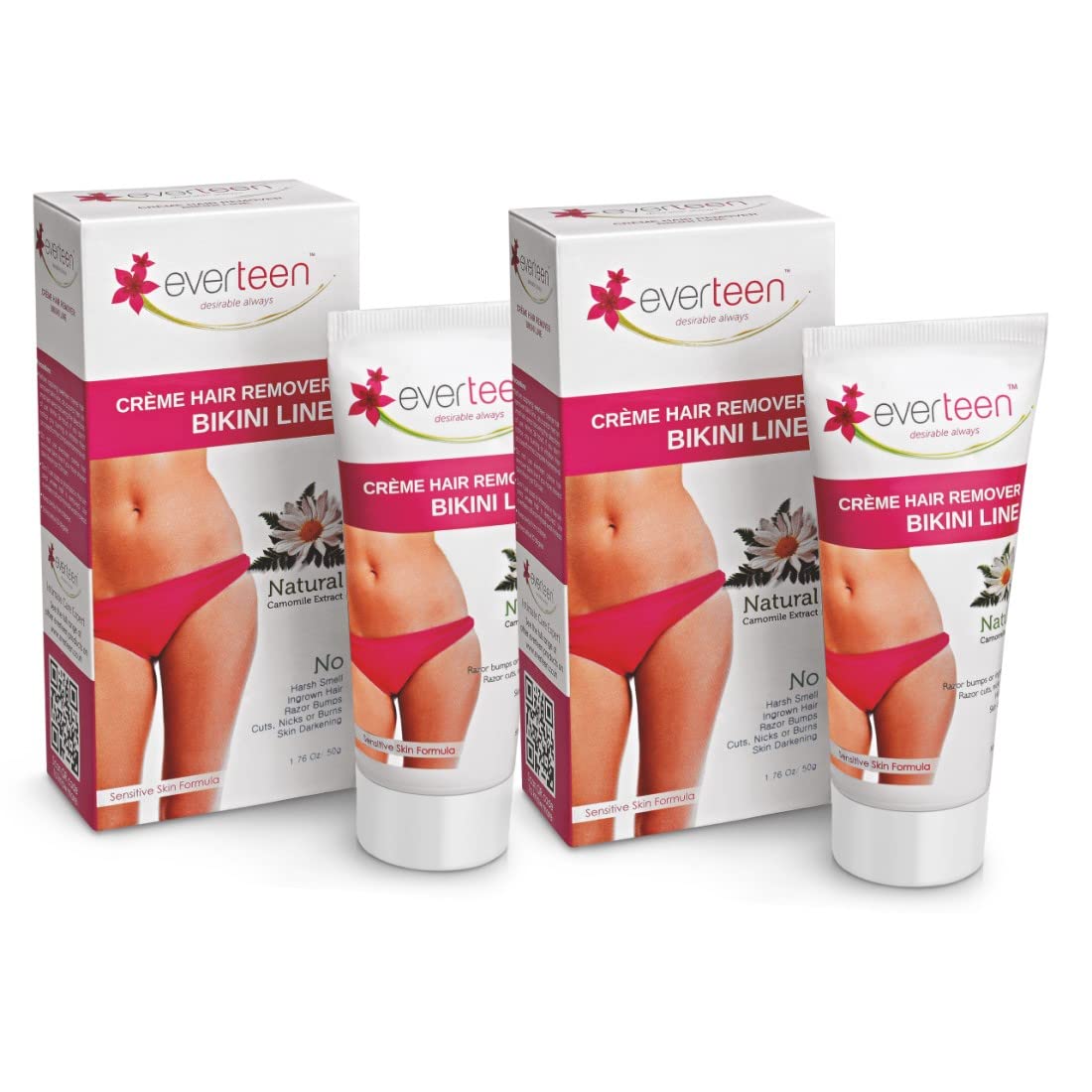 everteen Bikini Line Hair Remover Cream Pack of 2